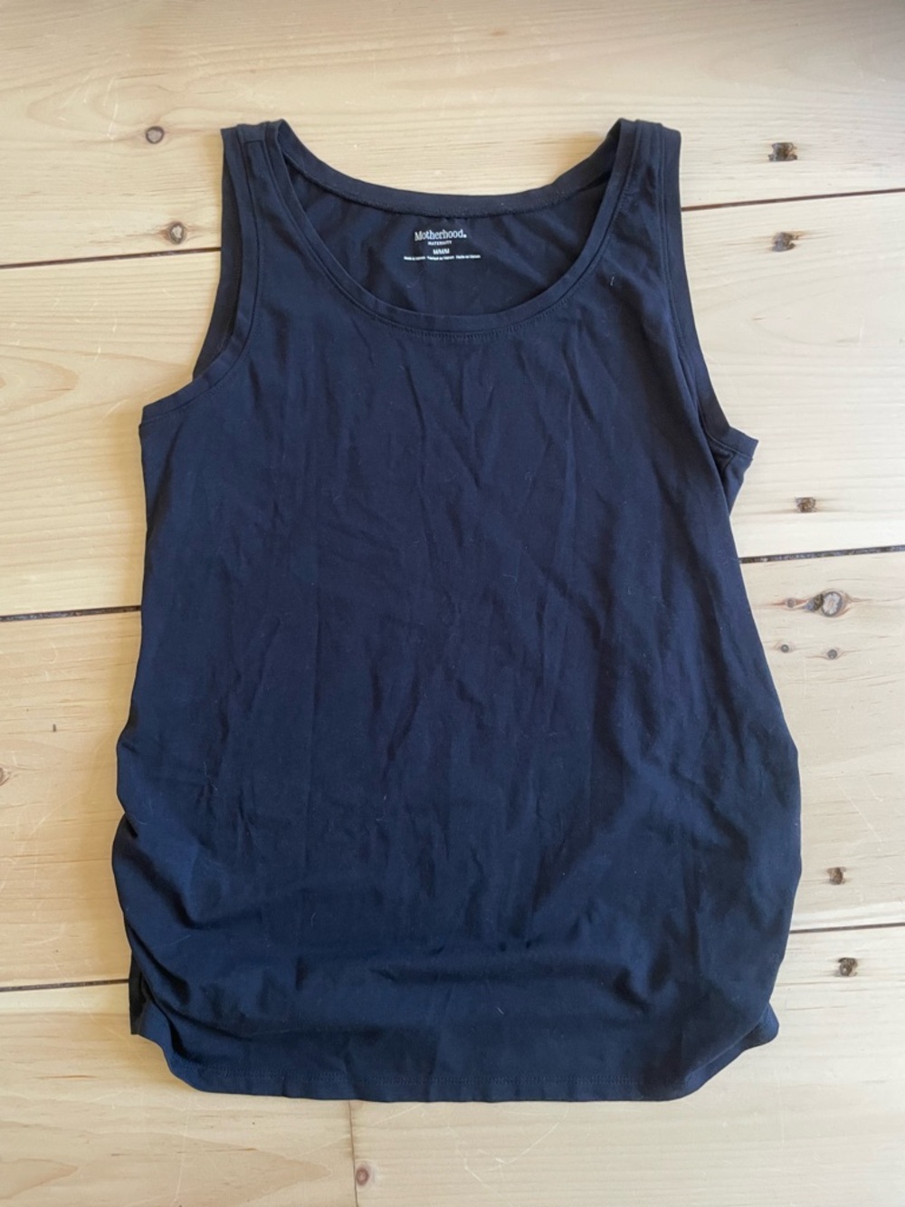 Motherhood Maternity Black Scoop Neck Tank